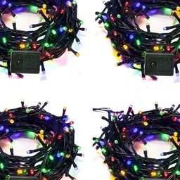 SPARK WORLD Purple & Green 4 Pcs LED String Lights image 3