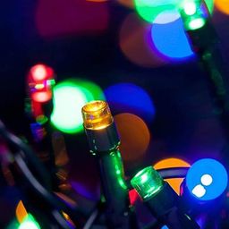 Gesto White Rice Shape Led String Lights With 8 Modes Changing Controller image 3