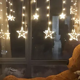 SPARK WORLD Yellow Star Shaped String Lights image 2