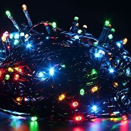 SPARK WORLD Red & Green Rice Shape LED Fairy String Lights image 3