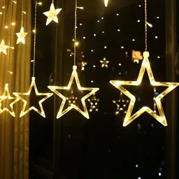 SPARK WORLD Yellow Star Shaped String Lights image 2