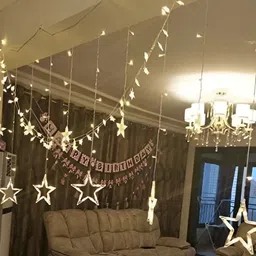 SPARK WORLD Yellow Star Shaped String Lights image 3