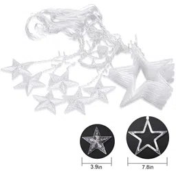 SPARK WORLD Yellow Star Shaped String Lights image 3