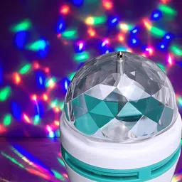 ENORMITY Sea Green & White LED Rotating Single Disco String Bulb image 3