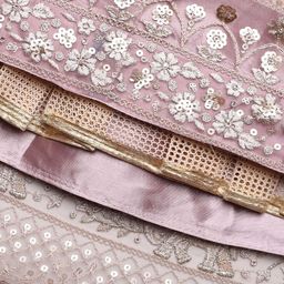 Fabcartz Embellished Sequinned Semi-Stitched Lehenga & Unstitched Blouse With Dupatta image 3