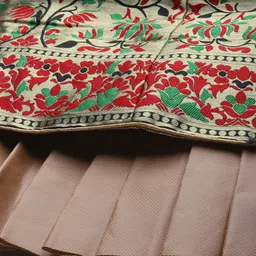 MANVAA Woven Design Semi-Stitched Lehenga & Unstitched Blouse With Dupatta image 5