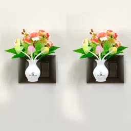 auto ON/Off Sensor plug in Night lamp with Multicolor Light Illuminate Pack of 2 Night Lamp-0