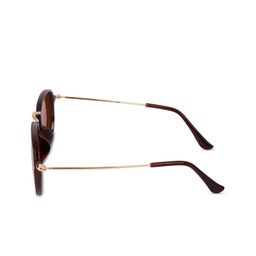 SUNNIES Unisex Brown Lens & Brown Square Sunglasses with Polarised and UV Protected Lens image 4