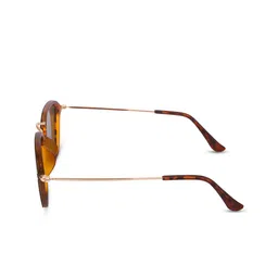 SUNNIES Unisex Green Lens & Black Square Sunglasses with Polarised and UV Protected Lens image 5