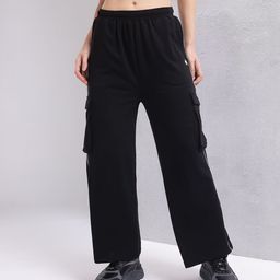 hrx by hrithik roshan Women Solid Black Track Pants-picture-38