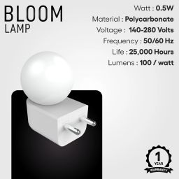 fybros 0.5 W Basic Decorative Plug & Play, 2 Pin Night Bulb image 2