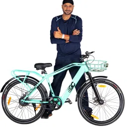 Battery-Powered Cycle for Urban Commuters | E-Cycle with Front Basket | Tire 26 inches Single Speed Lithium-ion (Li-ion) Electric Cycle-image-27