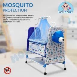 Born Baby Cradle Swing jhula palna Bedding Bed Crib Bassinet with Mosquito Net-11