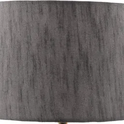 Fancy 10" Grey Fabric Drum Shape Table Lamps Lamp Shade-4