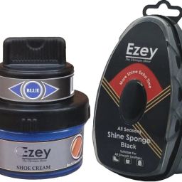 Ezey Shoe Cream (Blue)+Shine Sponge (Black) Shiner-image-20