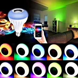 sunever Multicolor Smart LED Music Light Bulb With Bluetooth Remote Controller Smart Bulb image 2