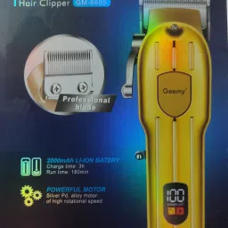 Geemy Hair clipper trimmer trimmer LED display indigreter rechargeable battery Trimmer 120 minRuntime 54 Length Settings-21