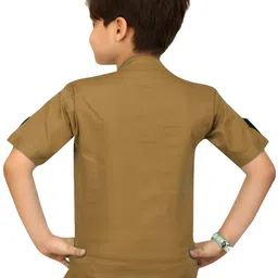 BAESD Boys Typography Printed Lightweight Open Front Jacket With Attached T-Shirt image 3