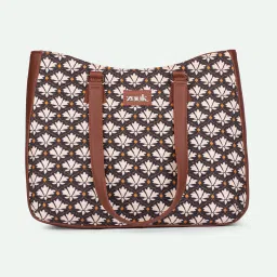 Women Black, White Tote-32