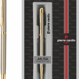 Musk Titanium Finish Exclusive Metal Body With Blister Pack Ball Pen-image-63