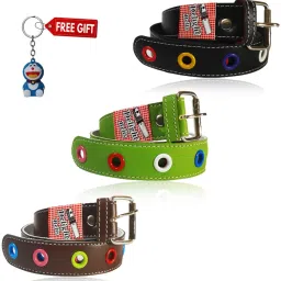 Boys & Girls Casual Multicolor, Black, Brown, Green Artificial Leather Belt-image-32