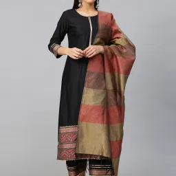 Women Cotton Silk Kurta Palazzo Dupatta Set-picture-15