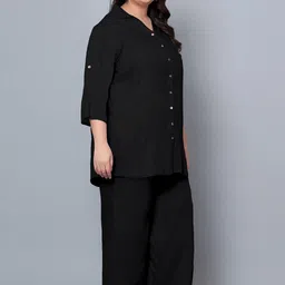 Indietoga Plus Size Longline Shirt With Palazzos image 3