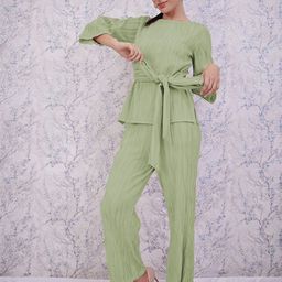 Athena Self-Design Top With Trouser image 5