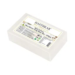 Hasthkar Handmades Set of 2 Shea Butter Soap Base Bars for Soap Making - 450g each image 3