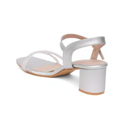 HEELSNFEELS Embellished Party Open Toe Block Heels With Buckle image 3