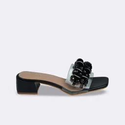 PLANET WALK Embellished Party Block Mules image 3