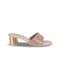 WALKWAY by Metro Embellished Open Toe Block Heels image 4