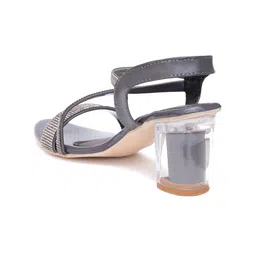 GLAMZKART Open Toe Block Heels image 4