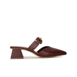 Bata Marielle Buckle Embellished Block Heel Mules image 3