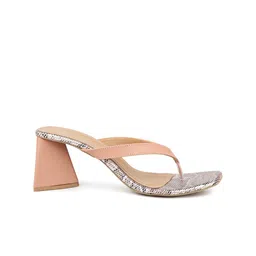 Inc 5 Printed Open Toe Block Heels image 2