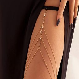 AQUASTREET Gold-Plated Layered Body Chain-13