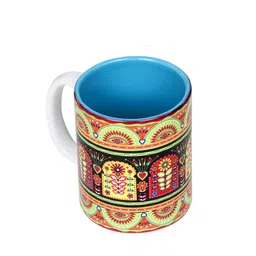 KOLOROBIA Green & Red Printed Ceramic Glossy Mug 325 ml image 5