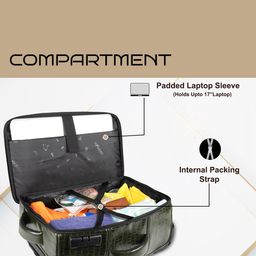 F Gear Unisex Textured 360-Degree Rotation Soft-Sided Small Trolley Bag 44 cm image 5