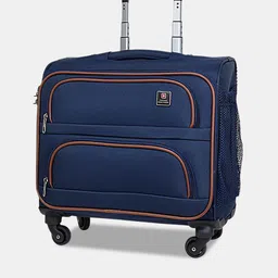 SWISS MILITARY Textured Overnighter Soft Sided Trolley Bag- 38 cm image 2