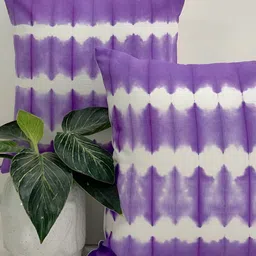 SLEEPY THREADS Purple & White Set of 5 Abstract Square Cushion Covers image 4