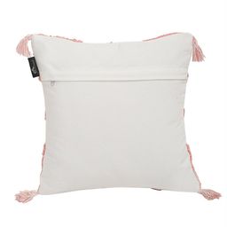 HOSTA HOMES Peach-Coloured & White Set of 2 Square Cushion Covers image 3