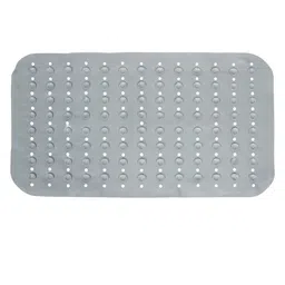 FABINALIV Grey Textured 2000 GSM Shower Mat With Suction Cups image 3