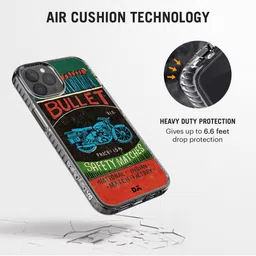 DailyObjects Black & Red Printed Bullet Matchbox Stride iPhone 12 Pro Phone Case image 3
