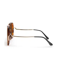 YourSpex Unisex Brown Lens & Brown Square Sunglasses with UV Protected Lens LS304-C02-P02 image 2