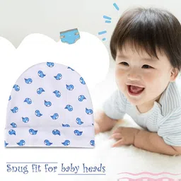 Kuber Industries 10 Pcs Printed Cotton New Born Cap Mittens & Booties Set image 3