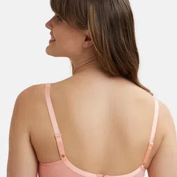Jockey Wirefree Non Padded Cotton Full Coverage Solid Moulded Everyday Bra-FE41 image 4