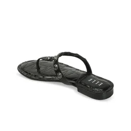 ELLE Embellished Open Toe T-Strap Flats image 5