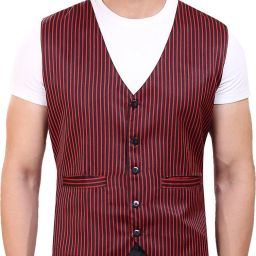 abc garments Striped Men Waistcoat-picture-4