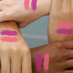 KINDED Set Of 2 Vitamin E Enriched Long Lasting Matte Liquid Lip Colour Lipstick 6 ml - Barbie Pink 01 & More Magenta 02 image 4