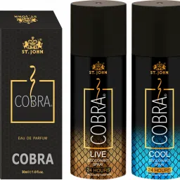 Deodorant Cool 150ML and Live 150ML & Cobra 30ML Gift Pack-0